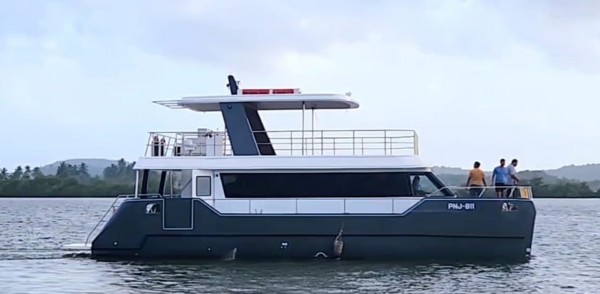 Grey Catamaran